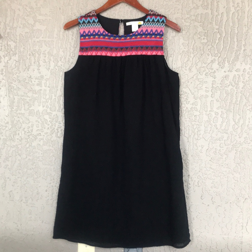 C&C California, Aztec embroidered shift dress